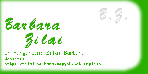 barbara zilai business card